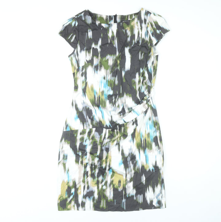Marks and Spencer Women’s Multicoloured Knee Length Sheath Dress UK 12