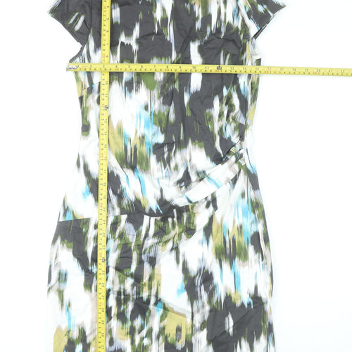 Marks and Spencer Women’s Multicoloured Knee Length Sheath Dress UK 12