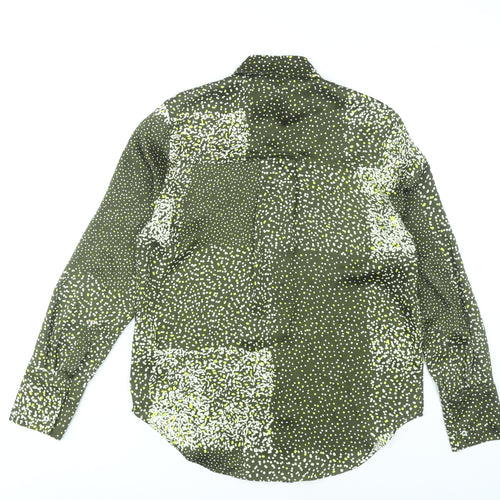 Marks and Spencer Women’s Green Button-Up Blouse Size 6 Polyester