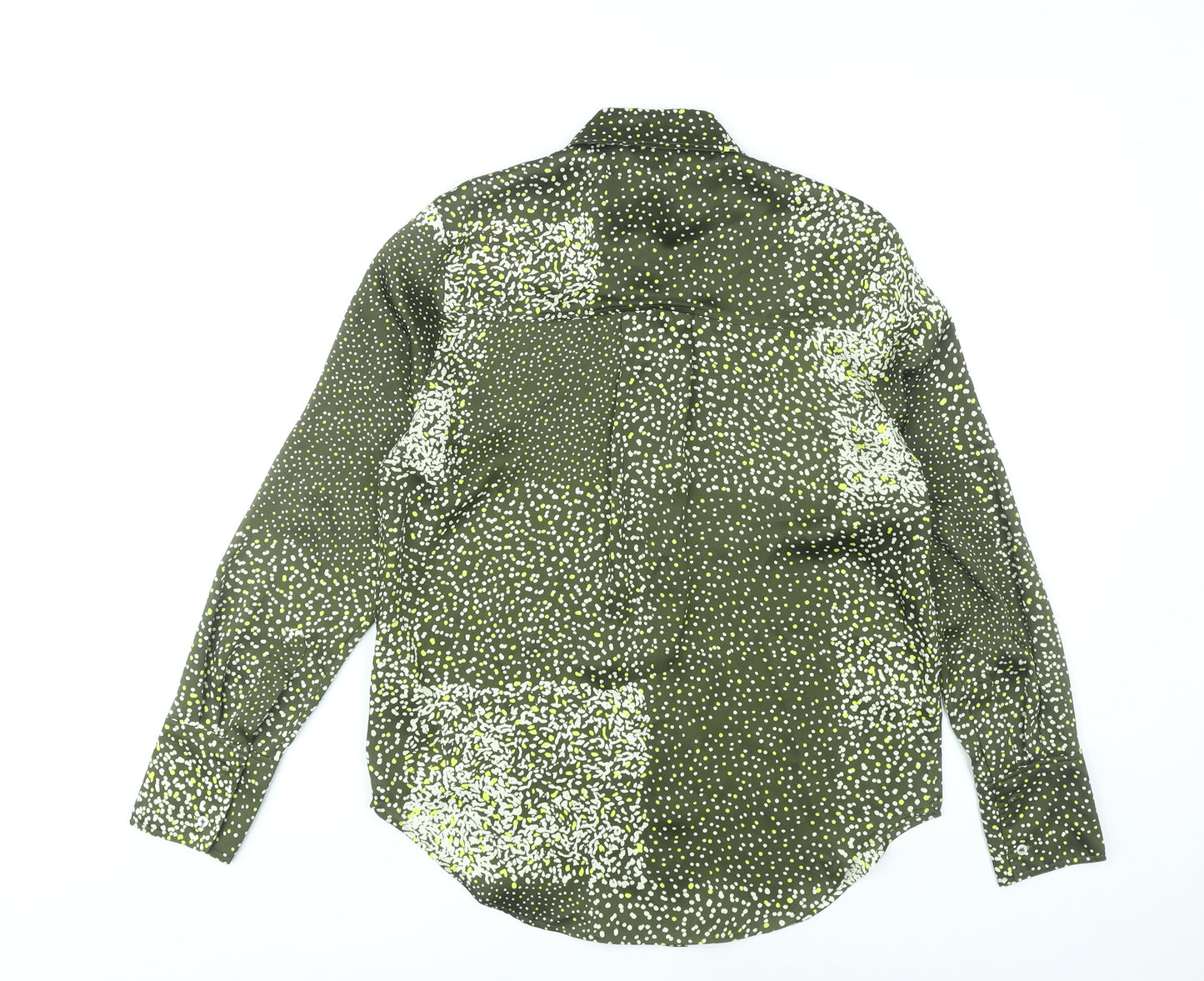 Marks and Spencer Women’s Green Button-Up Blouse Size 6 Polyester