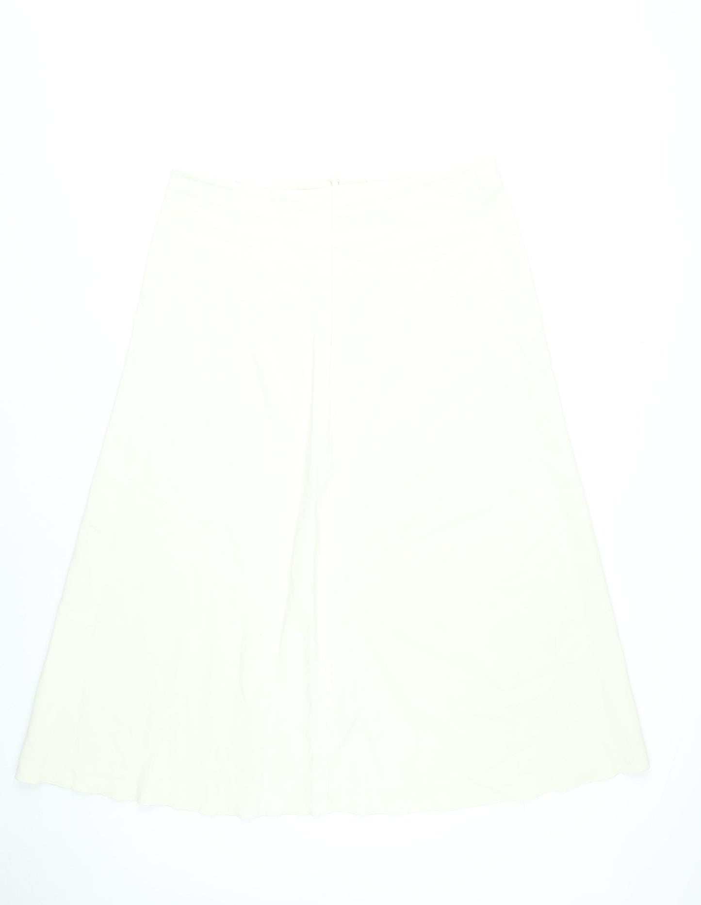 Marks and Spencer Women Ivory Size 16 A-Line Midi Skirt