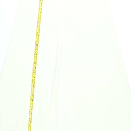Marks and Spencer Women Ivory Size 16 A-Line Midi Skirt