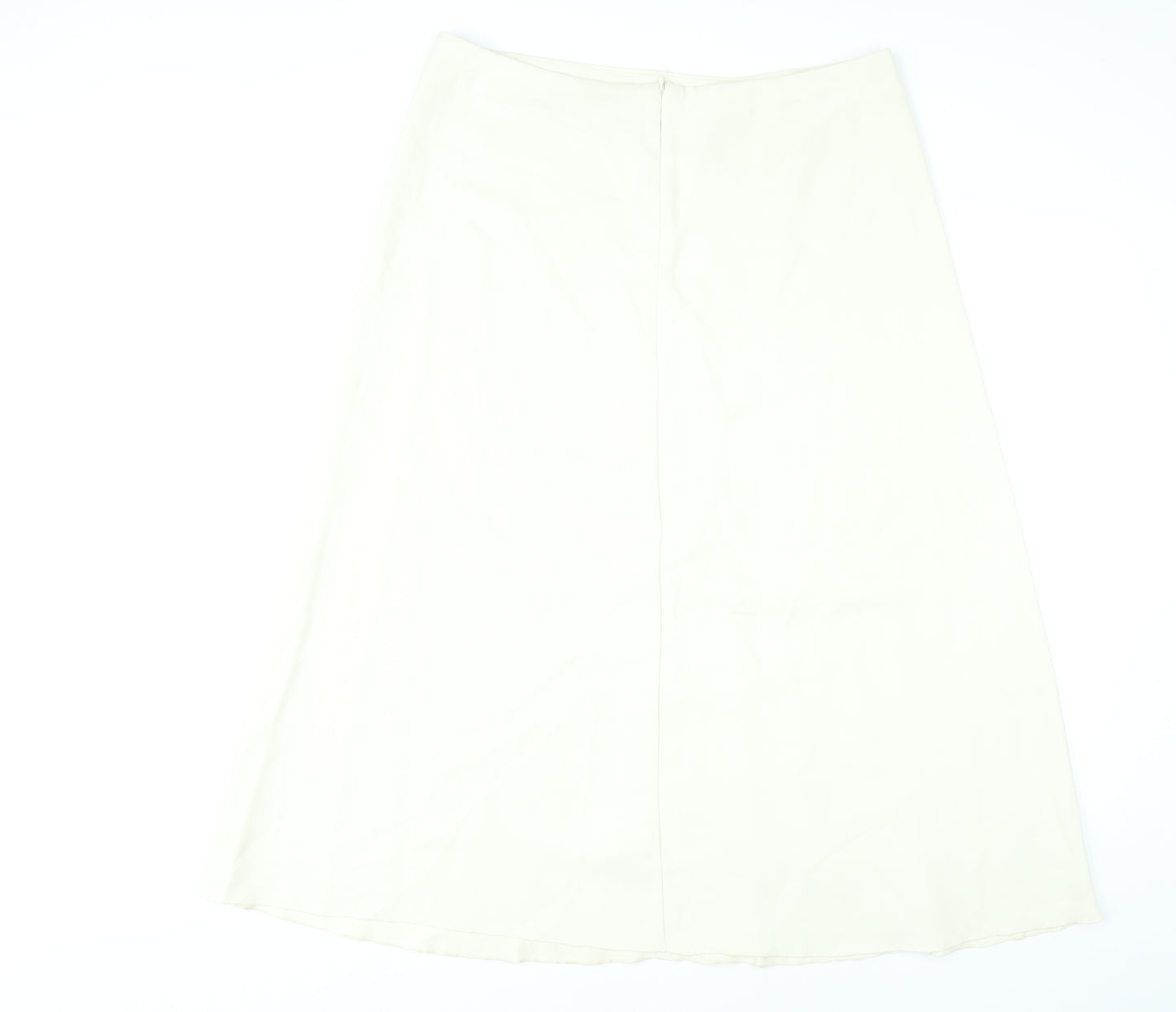 Marks and Spencer Women Ivory Size 16 A-Line Midi Skirt