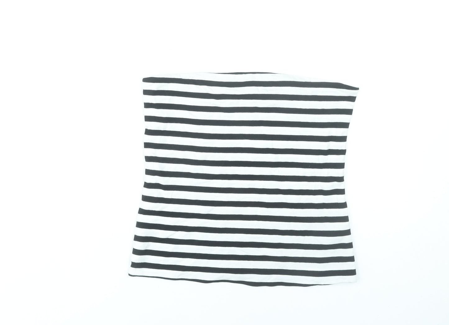 Marks and Spencer Women’s Black White Striped Strapless Tank Top M