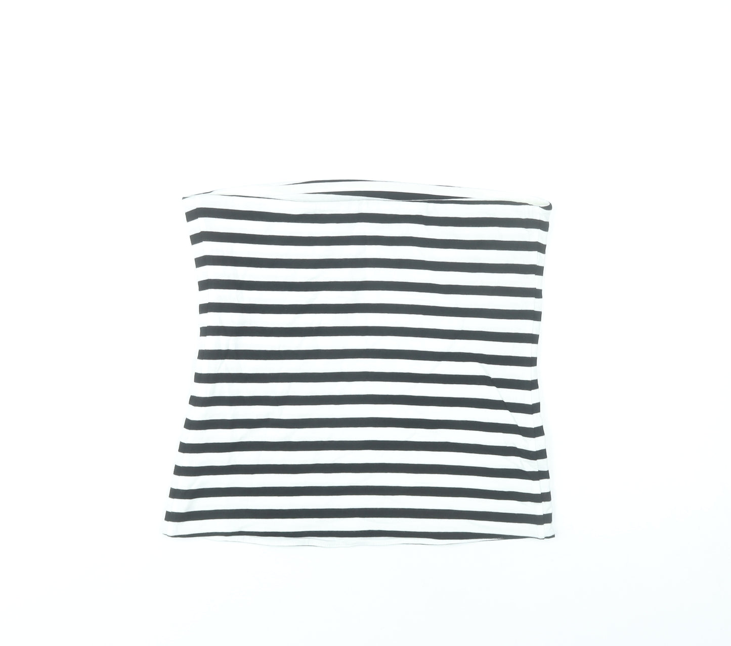 Marks and Spencer Women’s Black White Striped Strapless Tank Top M