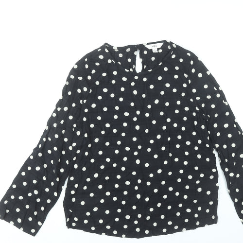 Marks and Spencer Women’s Black Polka Dot Blouse Size 8 Regular