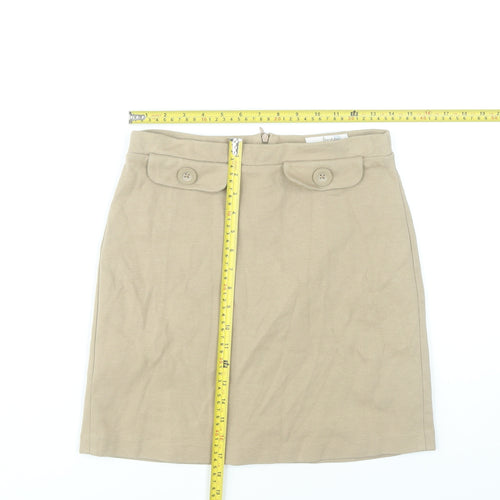 Boden Women’s Beige Straight Pencil Skirt UK 8 Knee Length