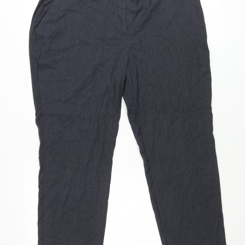 Bonmarché Women’s Grey Size 16 Tapered Leg Stretch Trousers