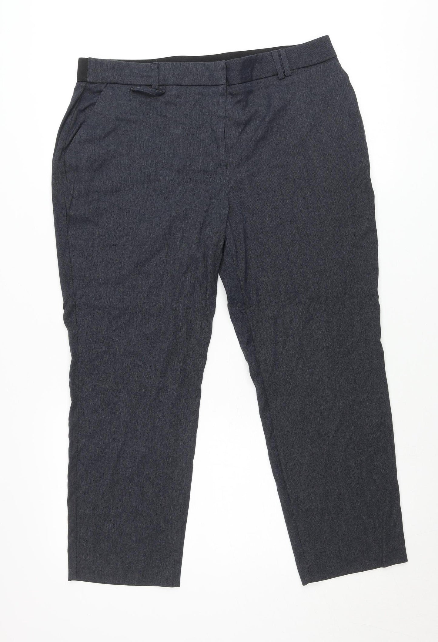 Bonmarché Women’s Grey Size 16 Tapered Leg Stretch Trousers