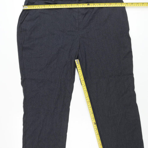 Bonmarché Women’s Grey Size 16 Tapered Leg Stretch Trousers