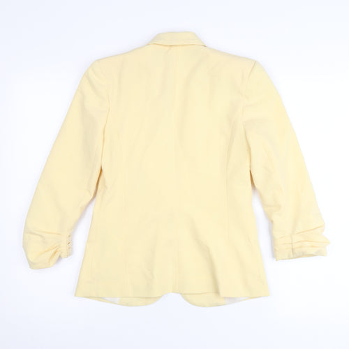 Atmosphere Womens Yellow Blazer Jacket UK 6 Single Breasted