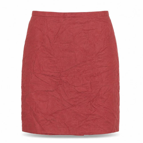 Monsoon Womens Red Size 10 Pencil Skirt Linen Blend Workwear