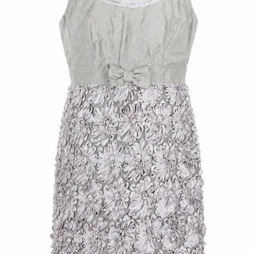 Marks and Spencer Women Grey Floral Sheath Dress Size 12