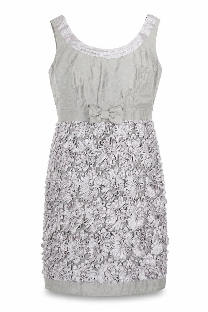 Marks and Spencer Women Grey Floral Sheath Dress Size 12