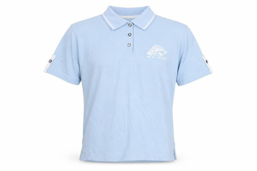 Princess Cruises Men’s Blue Polo Shirt M Logo Travel Cotton