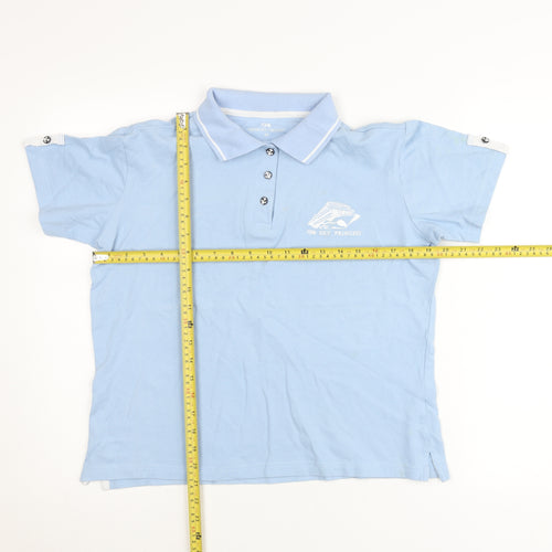Princess Cruises Men’s Blue Polo Shirt M Logo Travel Cotton
