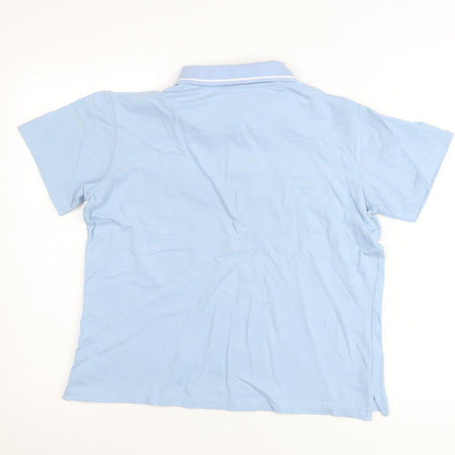 Princess Cruises Men’s Blue Polo Shirt M Logo Travel Cotton