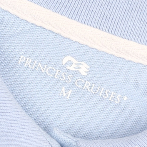 Princess Cruises Men’s Blue Polo Shirt M Logo Travel Cotton