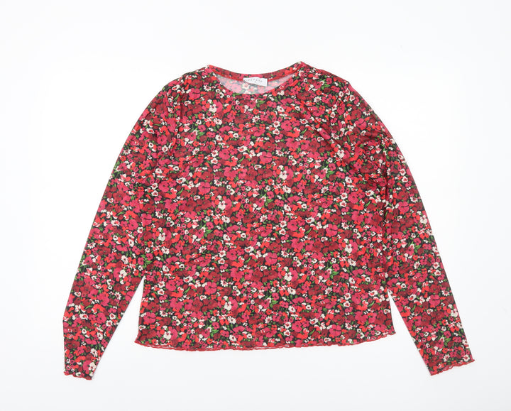 Papaya Women’s Multicoloured Floral Long Sleeve Blouse UK 16