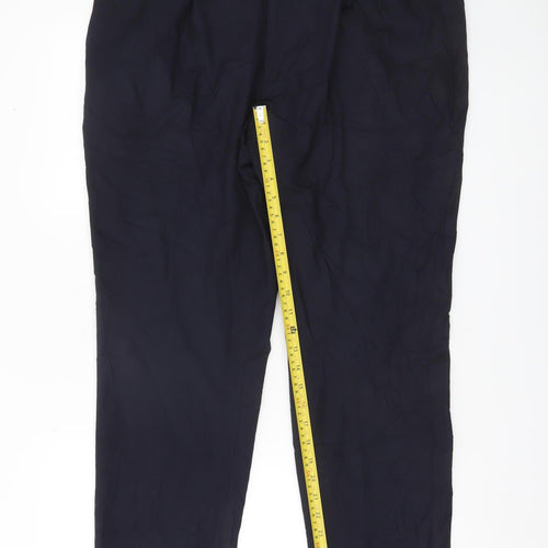 Marks and Spencer Autograph Men's Navy 38S Dress Trousers Regular Fit