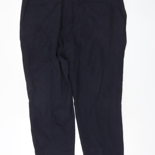 Marks and Spencer Autograph Men's Navy 38S Dress Trousers Regular Fit