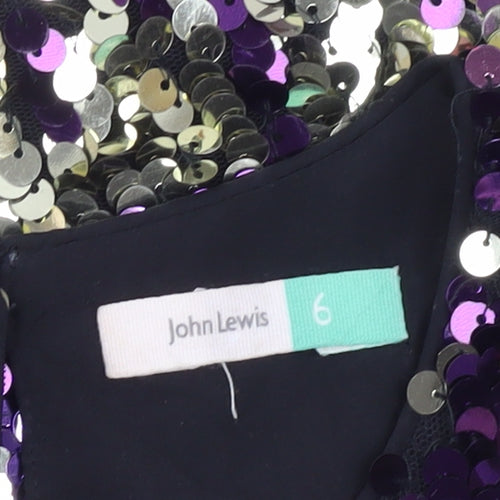 John Lewis Girls Multicoloured Sequin A-Line Party Dress Size 6 Years