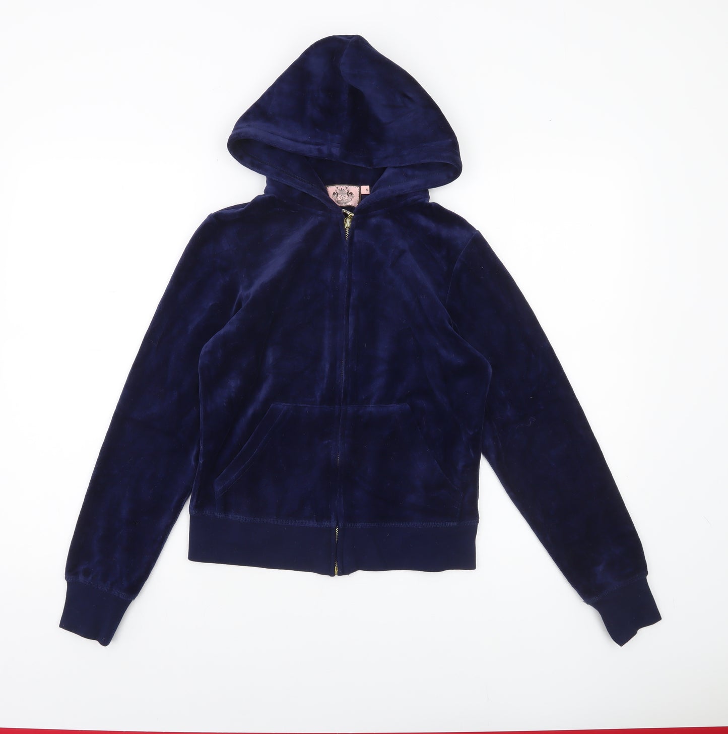 Dasey Pavilion Women’s Blue Velour Full Zip Hoodie Size S