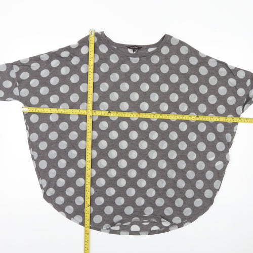 Phase Eight Women’s Grey Polka Dot Jumper Size 16 Pullover Knit