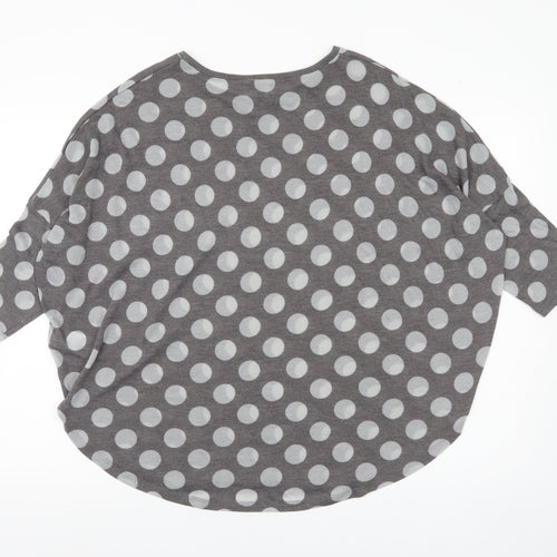 Phase Eight Women’s Grey Polka Dot Jumper Size 16 Pullover Knit