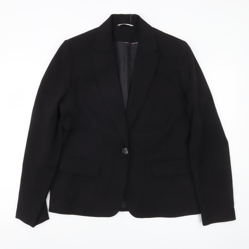 George Women’s Black Size 16 Blazer Jacket Single-Breasted
