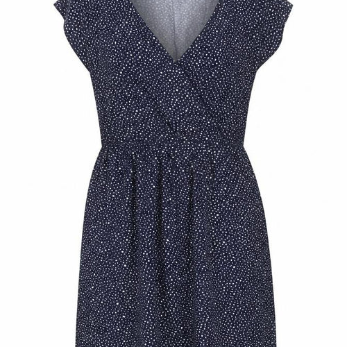 JoJo Maman Bébé Women’s Blue Polka Dot Wrap Dress Size S