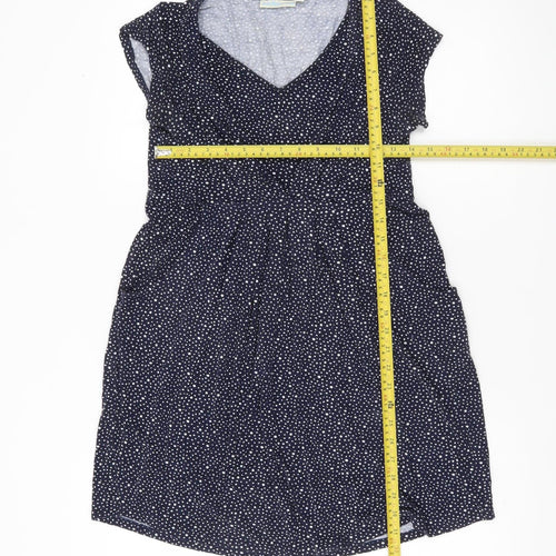 JoJo Maman Bébé Women’s Blue Polka Dot Wrap Dress Size S
