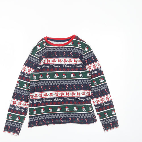 Disney Boys Multicoloured 9-10 Years Mickey Christmas Pyjama Top