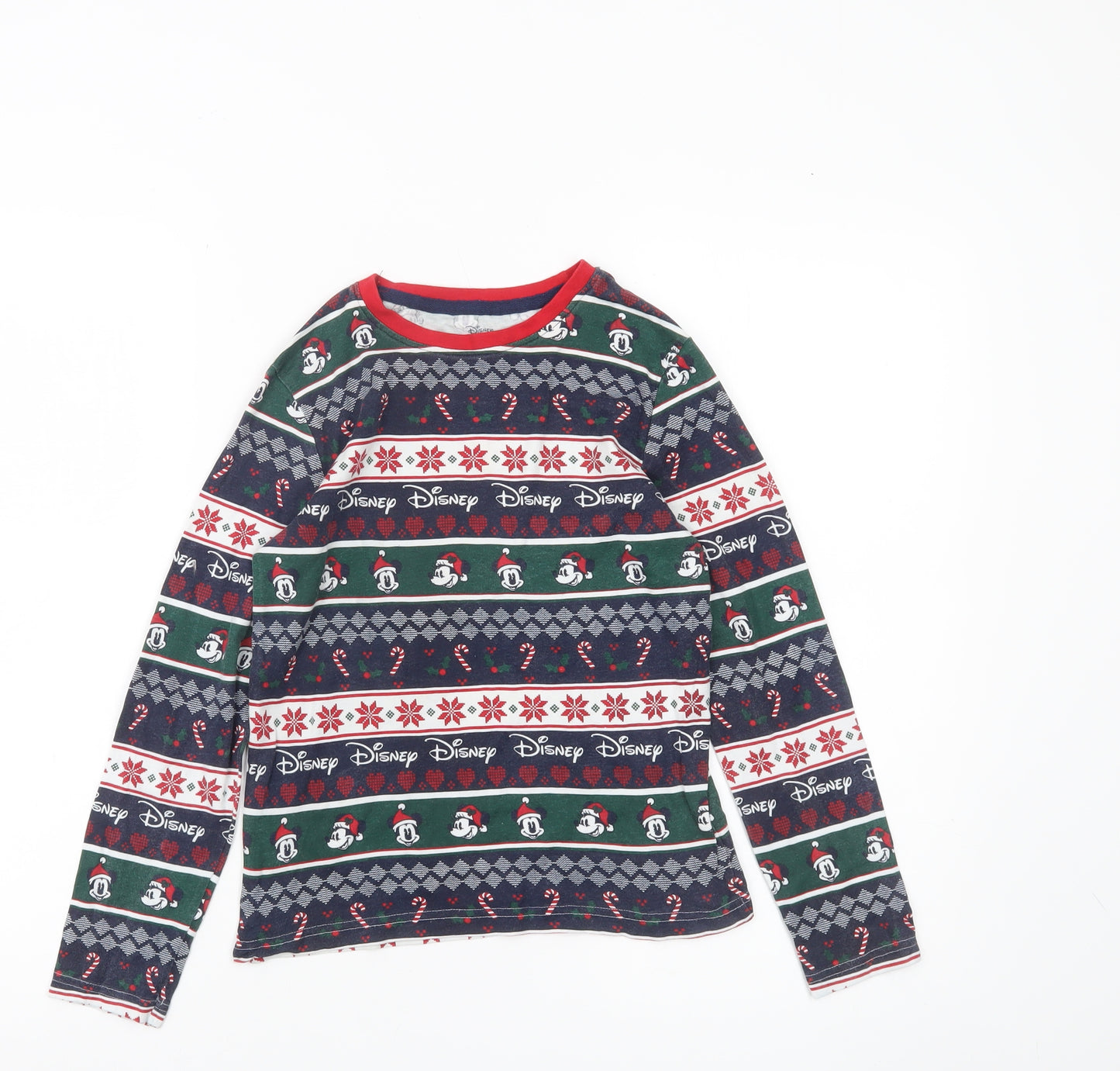 Disney Boys Multicoloured 9-10 Years Mickey Christmas Pyjama Top