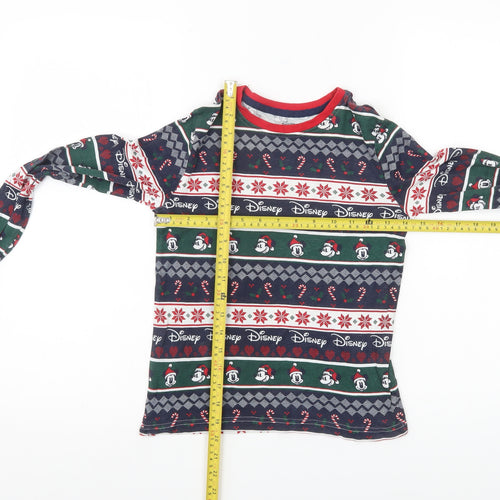 Disney Boys Multicoloured 9-10 Years Mickey Christmas Pyjama Top
