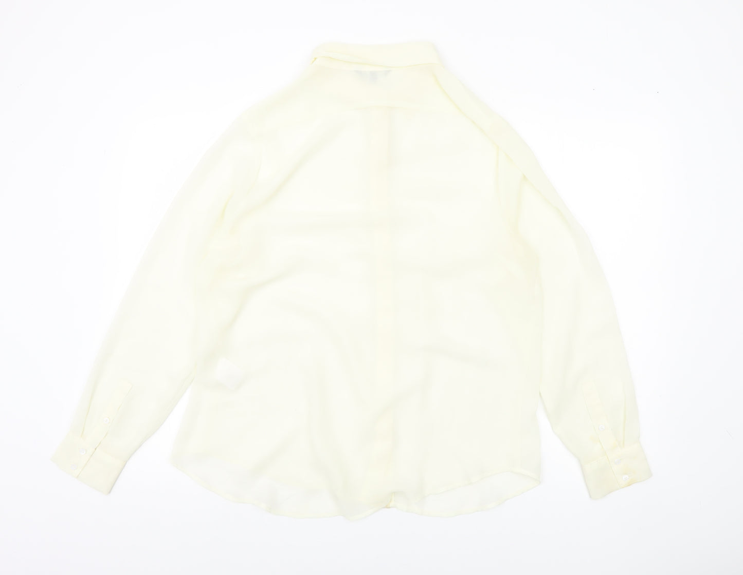 Papaya Women’s Ivory Button Blouse Size 18 Long Sleeve Lightweight