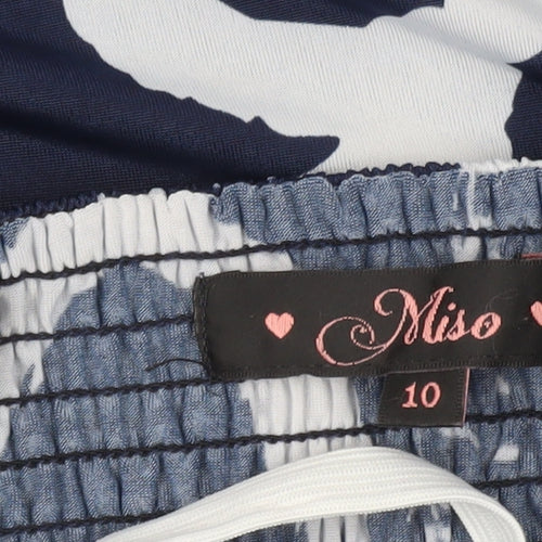 Miso Women’s Blue Maxi Strapless Summer Dress Size 10