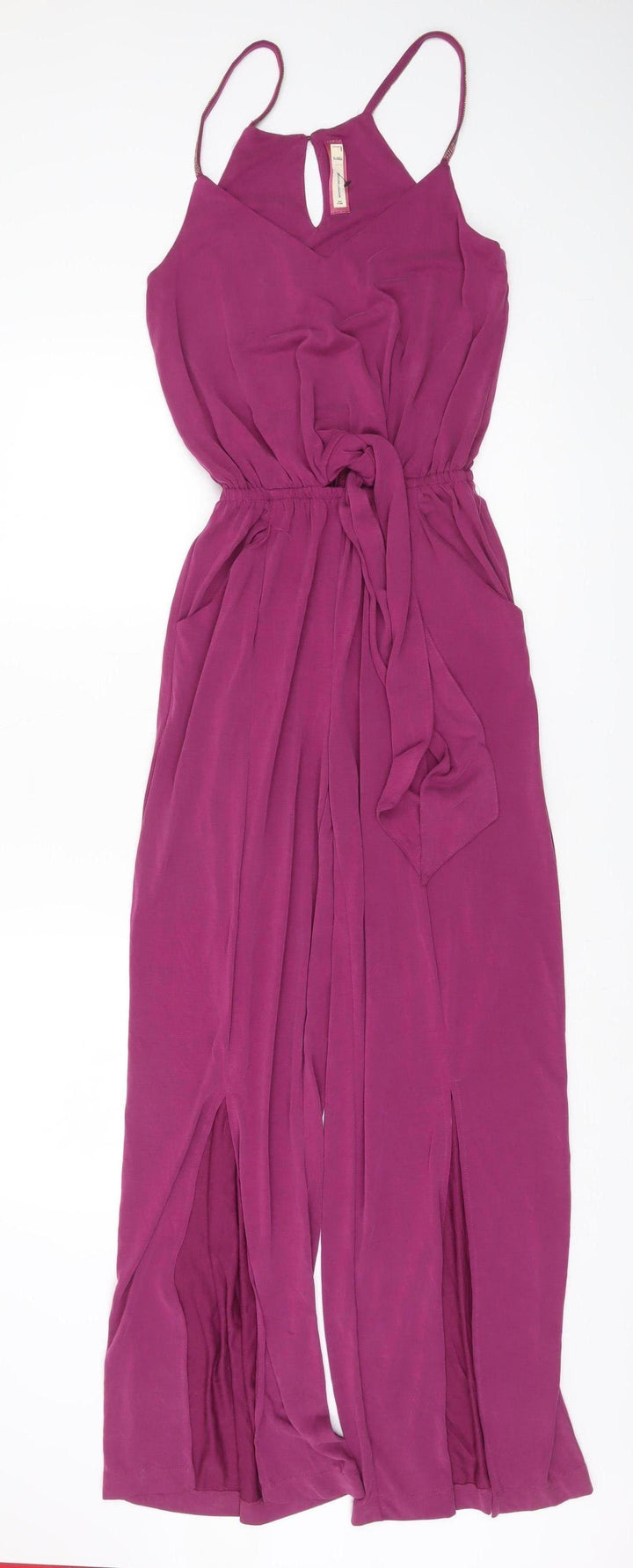 Women'secret Women Purple Size 8 Sleeveless Wide-Leg Jumpsuit