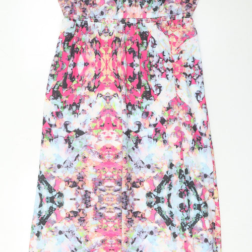 Together Women’s Multicoloured Midi Maxi Dress Size 14 V-Neck Sleeveless
