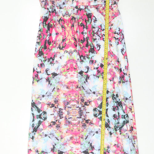 Together Women’s Multicoloured Midi Maxi Dress Size 14 V-Neck Sleeveless