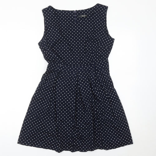 Quiz Women’s Blue Polka Dot Fit & Flare Dress Size 12