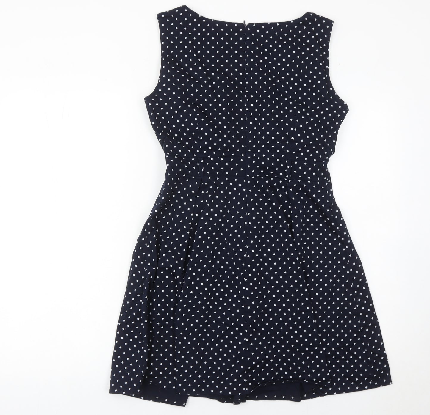 Quiz Women’s Blue Polka Dot Fit & Flare Dress Size 12