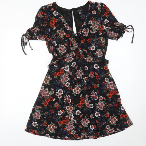 New Look Women’s Multicoloured Floral A-Line Dress Size 10