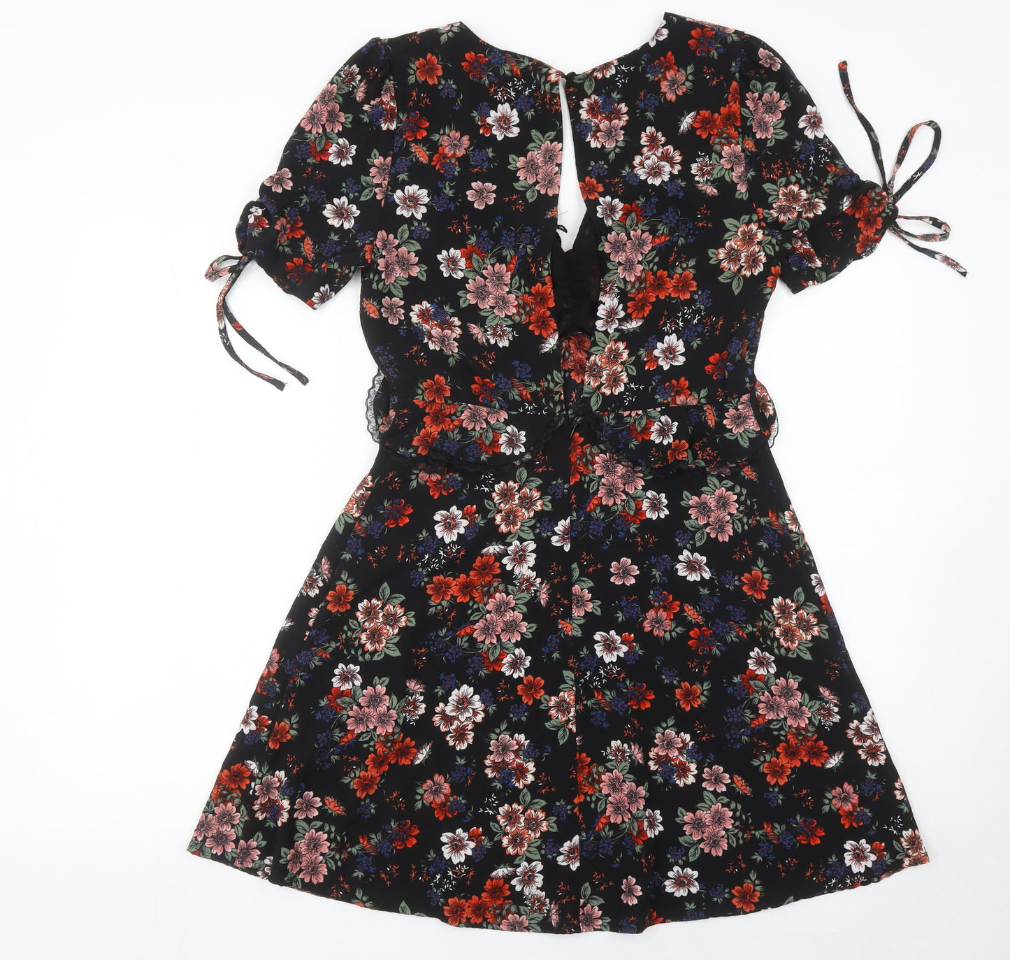 New Look Women’s Multicoloured Floral A-Line Dress Size 10