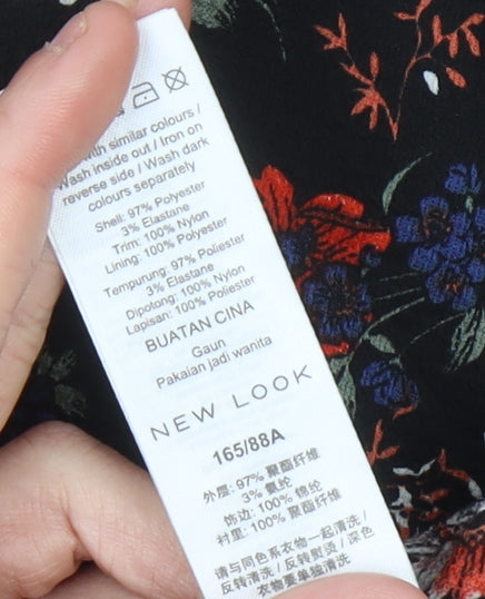 New Look Women’s Multicoloured Floral A-Line Dress Size 10