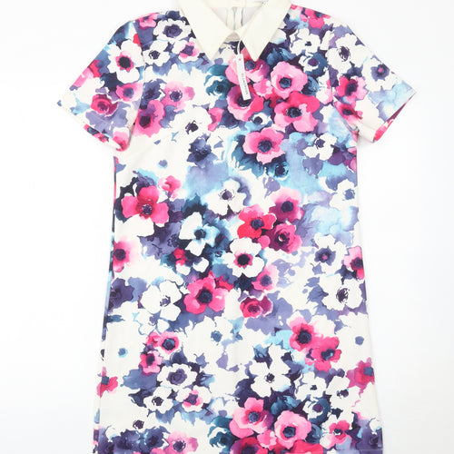 Glamorous Women’s Multicoloured Floral Shift Dress Size 12