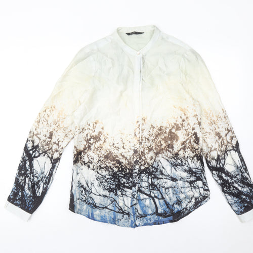 ROPÉ Collection Women's Multicoloured Button-Up Blouse Size S Polyester