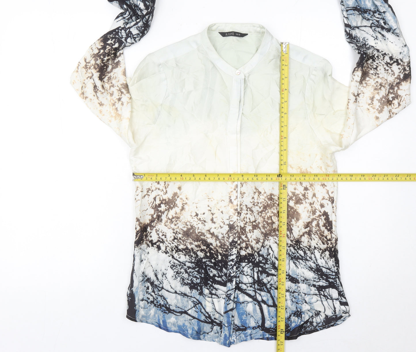 ROPÉ Collection Women's Multicoloured Button-Up Blouse Size S Polyester