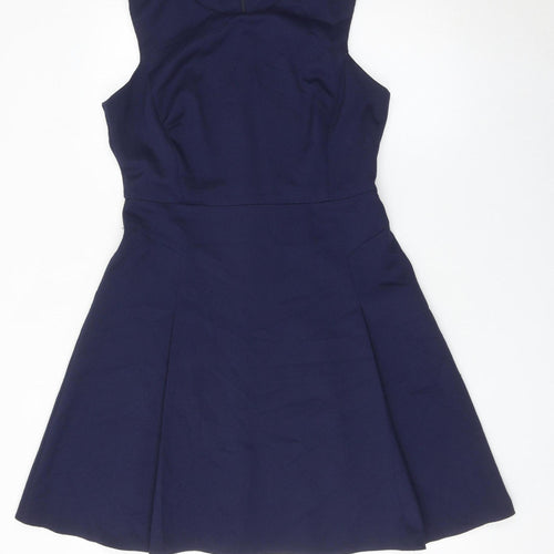 Dorothy Perkins Women’s Blue Size 12 Fit & Flare Knee Length Dress