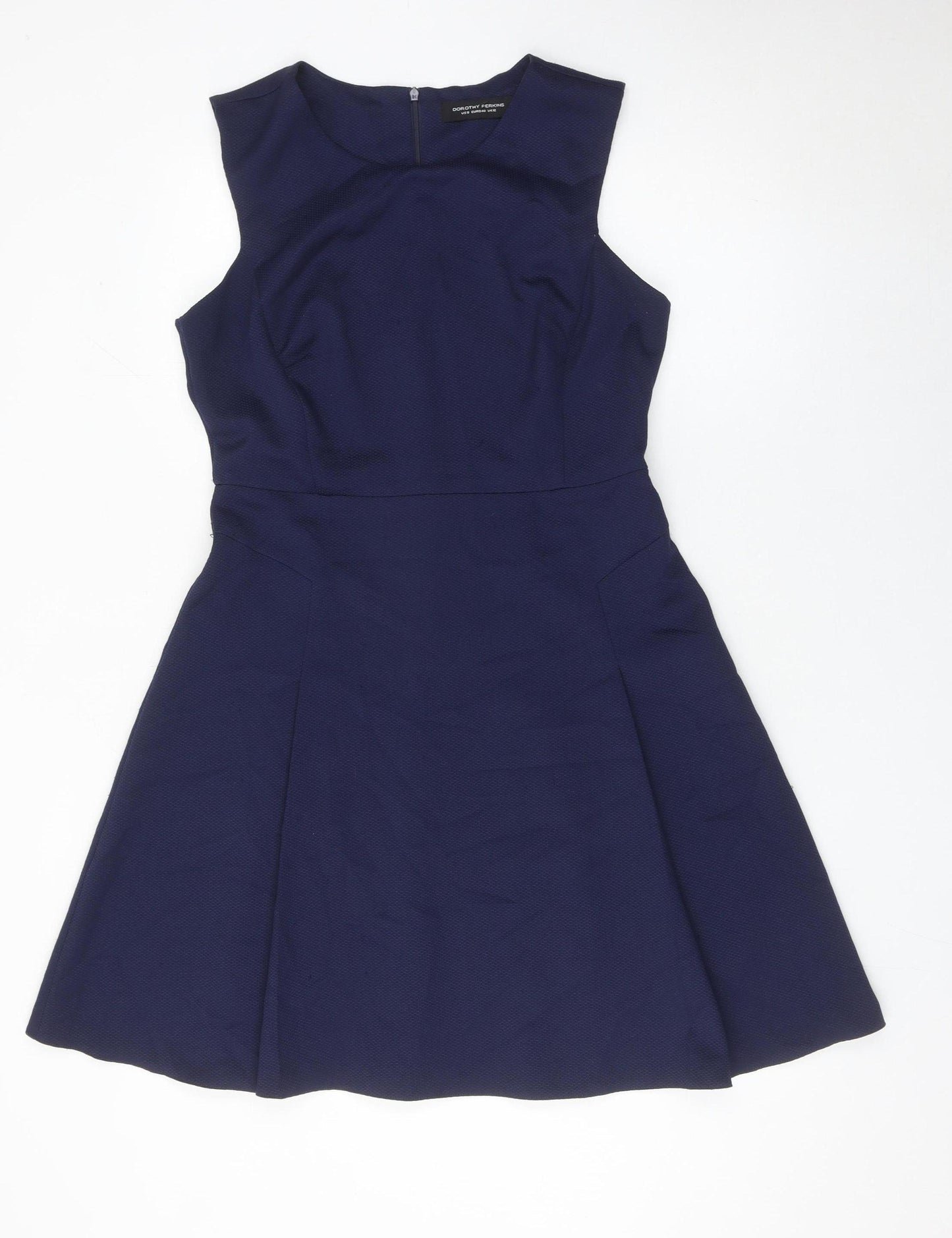 Dorothy Perkins Women’s Blue Size 12 Fit & Flare Knee Length Dress